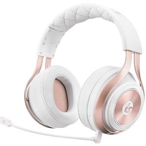 LUCID SOUND wireless LS35x gaming headphones set w mic, Rose Gold